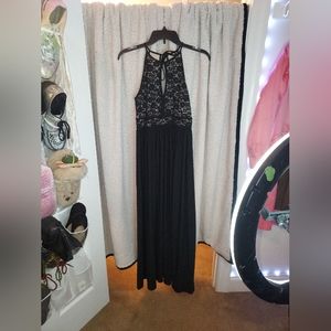 Black sequin formal dress